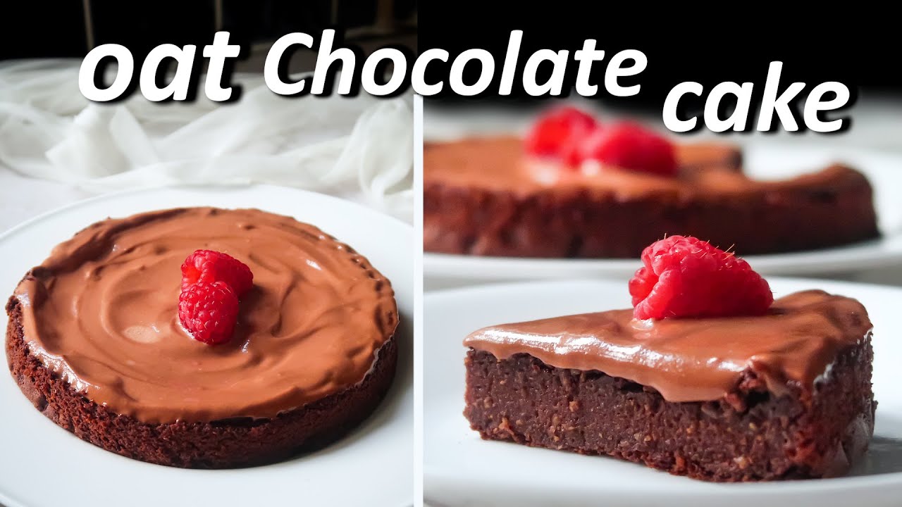 Healthy Eggless Oat Chocolate Cake | No Maida, No Refined Sugar | Vegan & Gluten Free Chocolate Cake