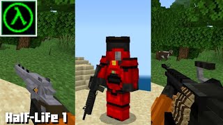 Half-Life 1 Addon Mcpe 1.20  Showcase (3D Guns Addon Mcpe) - Addon Minecraft Pe