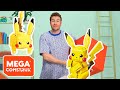 JUMBO PIKACHU *POSE CHALLENGE* | Build Beyond Challenges: Pokémon | Mega Construx