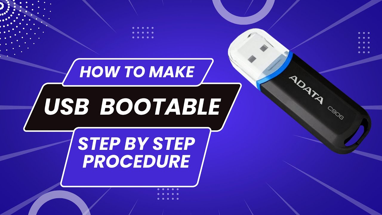 how to make usb bootable and install window step by step guide - YouTube