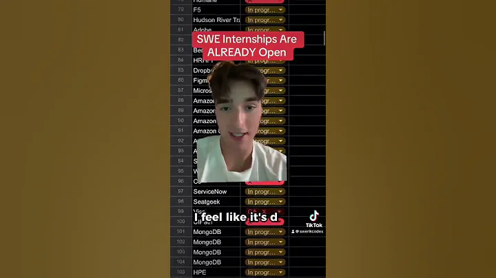 SWE Internships Are ALREADY Open #shorts #shortsfeed