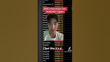 SWE Internships Are ALREADY Open #shorts #shortsfeed