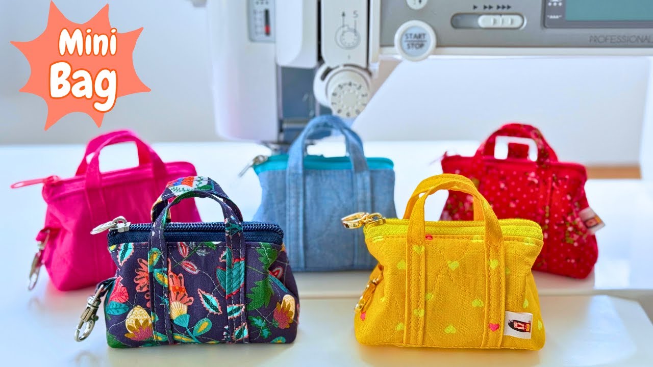 Como fazer uma Mini Bolsa / Chaveiro para Bolsa