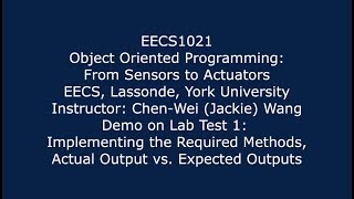 EECS1021 Labtest 1 Demo