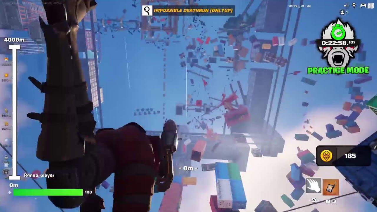 Impossible Deathrun In Fortnite