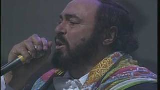 Video thumbnail of "Panis Angelicus (Live). Luciano Pavarotti & Sting (HQ)"