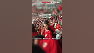Tribun GBK semakin banyak Artis, Momen Manten Anyar Mahalini Dan Rizky Febian Nonton Timnas Di GBK