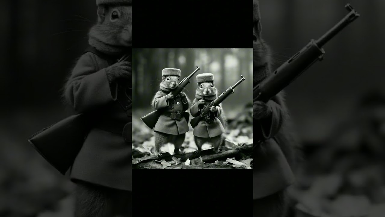 World war with mice Midjourney Ai arts 