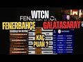 WTCN TAM OBJEKTİF (!) FENERBAHÇE VE GALATASARAY AVRUPA FİKSTÜR PUAN TAHMİNİ