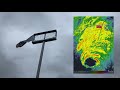 Category 2 hurricane delta  october 9th 2020  4k eyewall footage