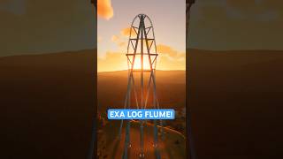 WATERFALL | 554FT EXA LOG FLUME(?) | Planet Coaster 2 #Shorts POV