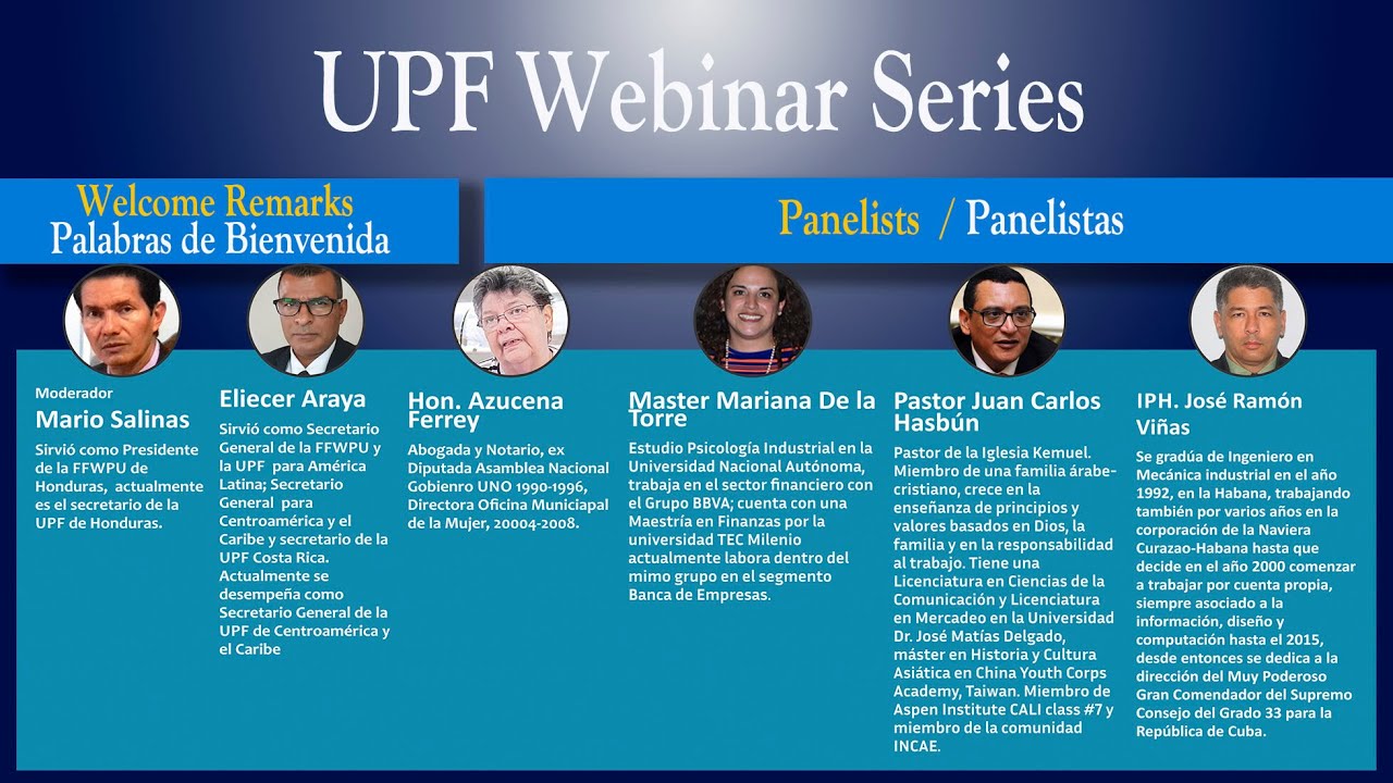 UPF CA/ PeaceTalks The Role of the Leaders in Promoting Mutual Cooperation 31.10.2020