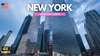 [4K]🇺🇸🗽New York Walking Tour ❤️ Manhattan 👍HUDSON YARDS to MADISON SQUARE GARDEN 2023👌🚶‍♂️Travel NYC