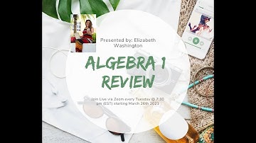 Algebra 1 Review (Common Misconceptions)