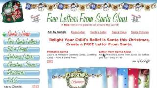 Free Letters from Santa Claus