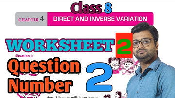 DAV Math | Class 8 | Chapter 4 | Direct n Inverse Variation | Worksheet 2 |Qn. 2 |Art Of Mathematica