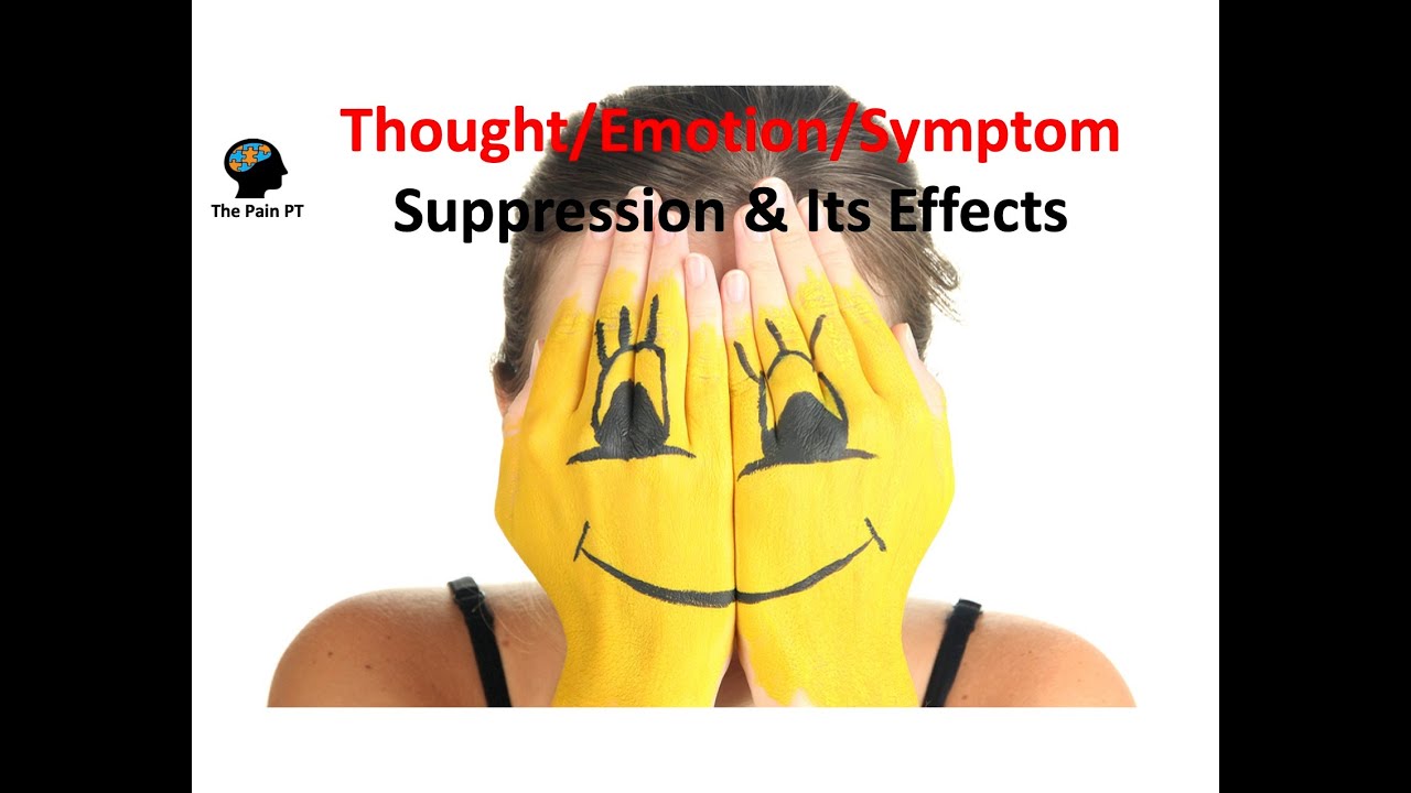 Part II: Suppressing Thoughts/Emotions/Symptoms & Its Effects