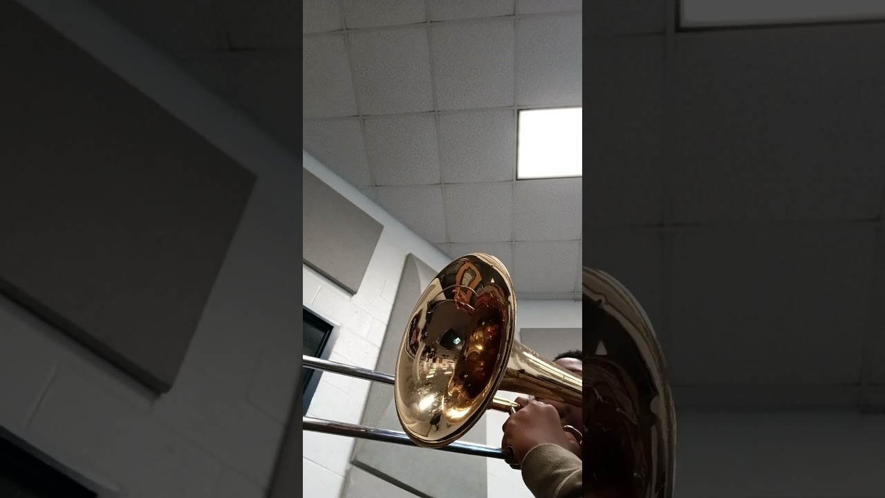 My first time playing a F attachment Trombone instead of a normal Bb Trombone 