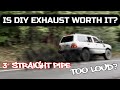 WE BUILT A FULLY CUSTOM 3 INCH EXHAUST SYSTEM! 105 SERIES LANDCRUISER