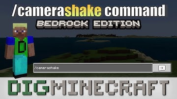 How to use the /camerashake command in Minecraft Bedrock Edition