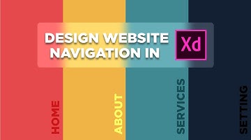 Website Navigation Design In ADOBE XD