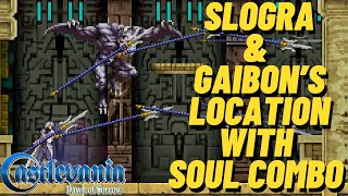 Slogra And Gaibons Location With Soul Combo In Castlevania Dawn Of Sorrow
