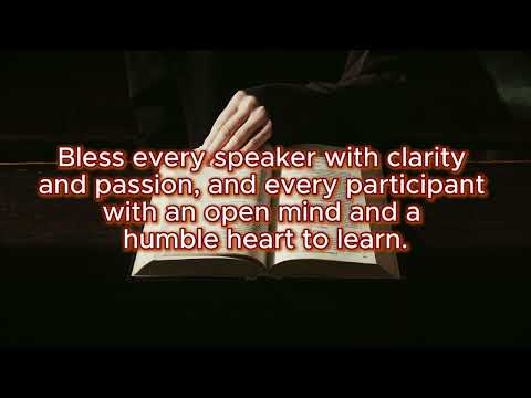 🙏 Opening Prayer for Seminar | Invite God’s Presence and Blessings
