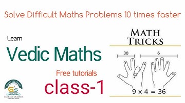 Vedic Maths Single Digit Multiplication