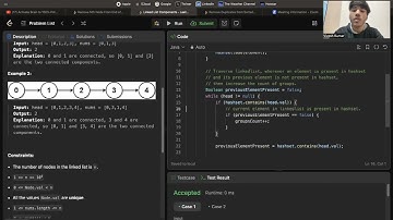 817. Linked List Components || leetcode