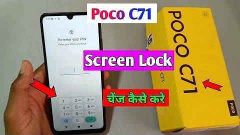 Poco C71 Screen Lock Setting | How to Set Pattern Lock on Poco C71
