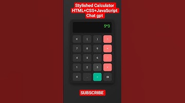 Stylished Calculator #html #css #javascript #chatgpt 👨‍💻❤️ #coding #codinglife #tutorial #sinhalcod