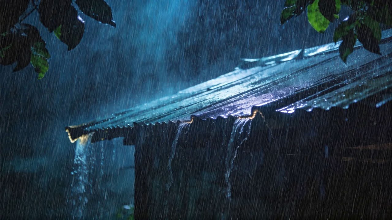 Fall Asleep Instantly in a Camping Tent with Heavy Rain & Powerful Thunder in the Foggy Forest