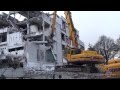 Gebudeabbruch extrem demolition abbruch destroy komatsu pc450 highreach longreach ddm