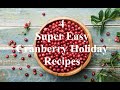 4 super easy cranberry holiday recipes