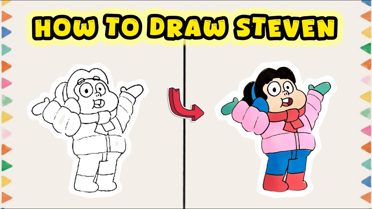 How to Draw Steven Universe – Beginner-Friendly Cartoon Character Art