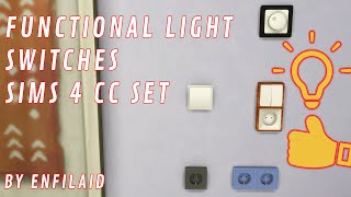 Finally functional light switches in Sims 4! - CC Pack by Enfilaid