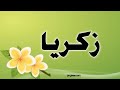 تحليل إسم زكريا