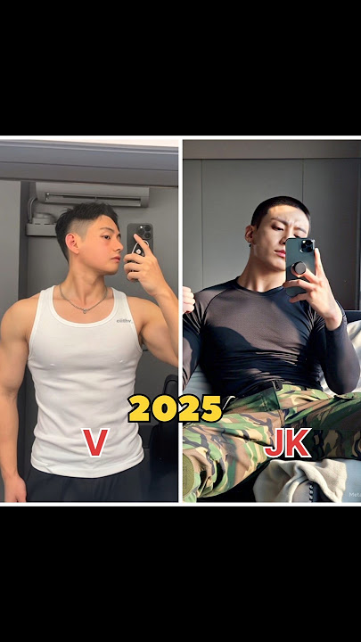 2025 V & JK Amazing  Transformation 💪🔥#btsarmy #jungkook #jk #taehyung #bts #viralshort #tiktok #wow