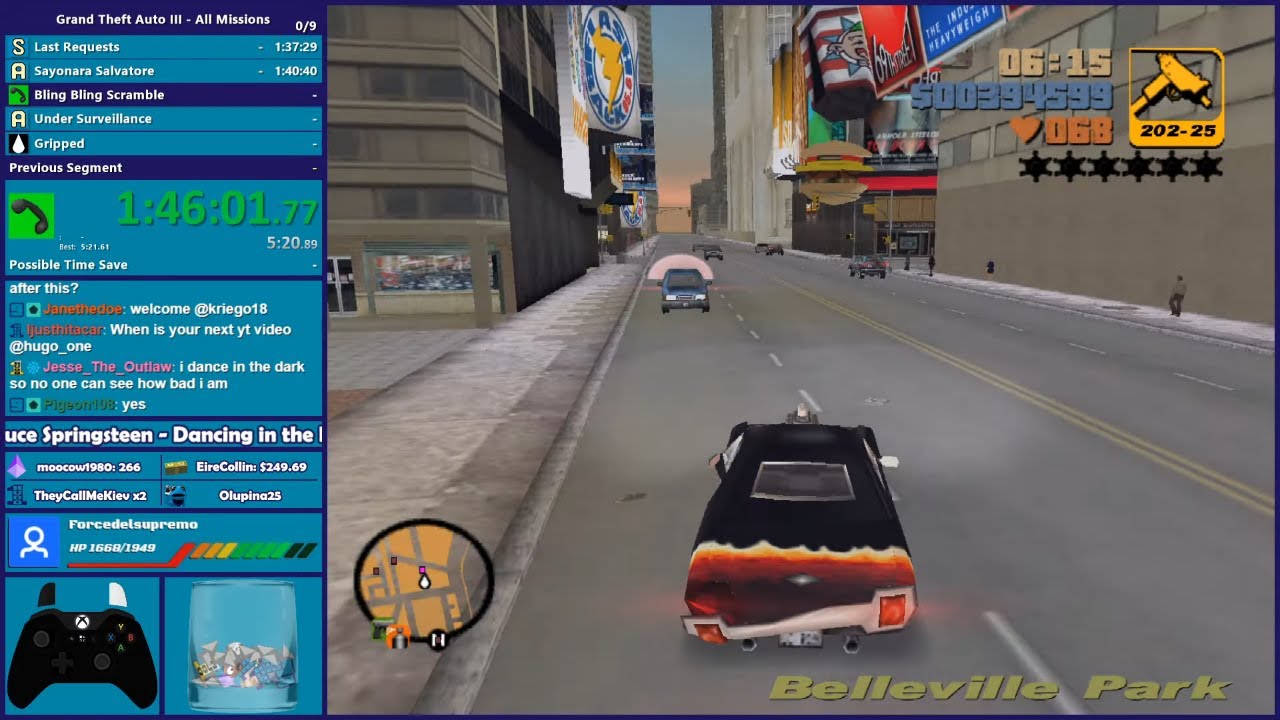 GTA III All Missions Speedrun - Hugo_One Twitch Stream - 10/28/2019 ...