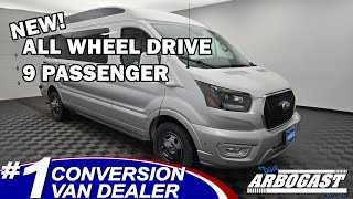 NEW 2024 Ford Conversion Van Explorer Limited 9 Passenger AWD FC12591T | Dave Arbogast Conversions