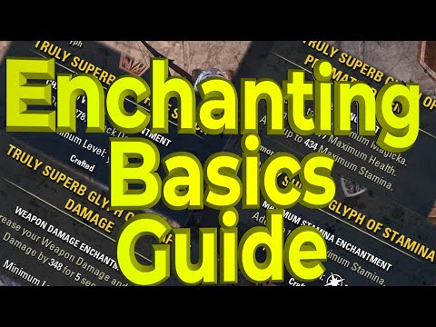 ESO Crafting Basics - How to enchant and how to make glyphs in ESO - crafting guide/enchanting guide
