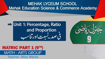 9th Class General Math, Ch 1, lec 1, Exercise 1.1 Question no 1 - Matric part 1 General Math