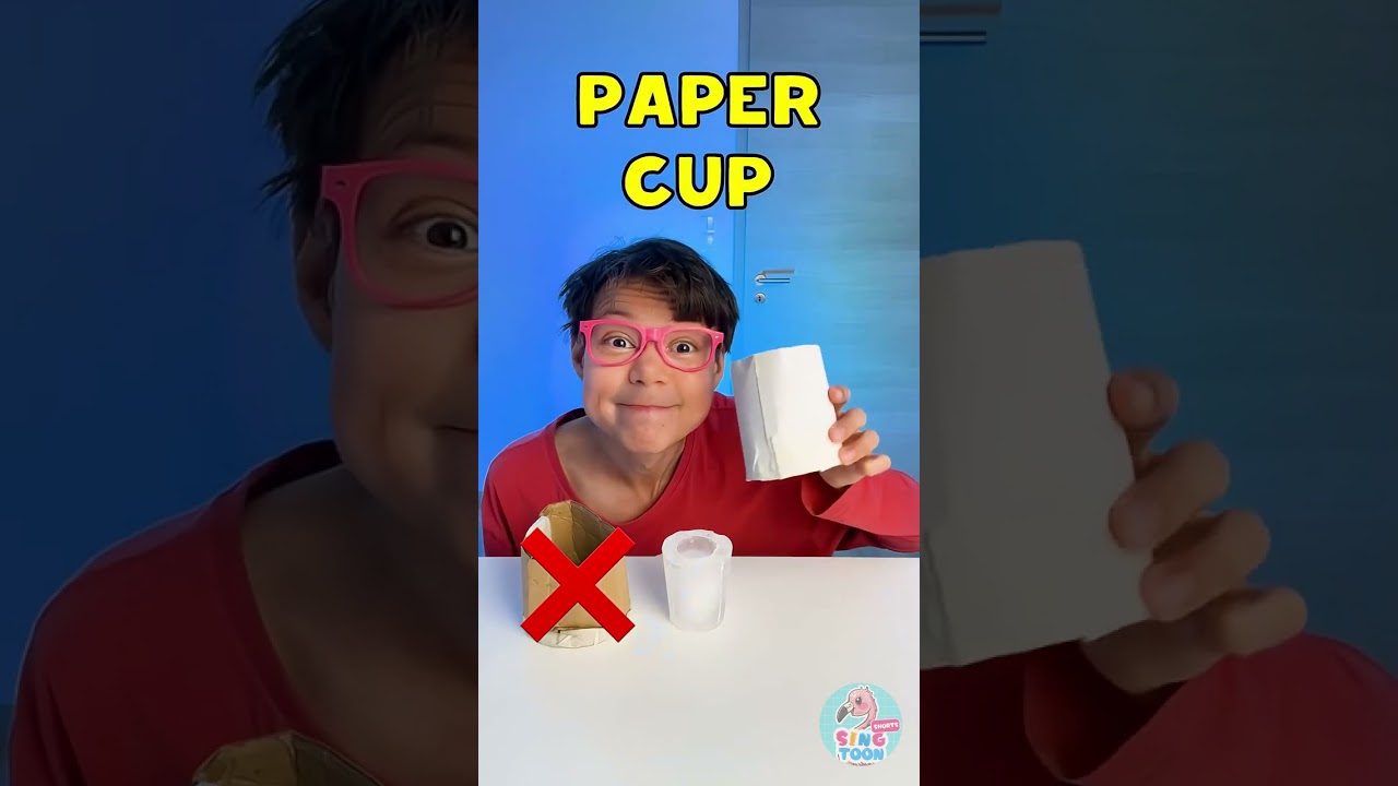 🧊 Cup Test Time! Let’s Help Dad with a Cool DIY Challenge 😄 