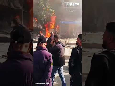 حادث مروع في الفنيدق شاحنة تفقد الفرامل وتصطدم بعدد من السيارات وتخترق مقهى وسط اندلاع النيران