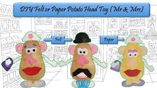 DIY Felt and Paper Potato Head Toy