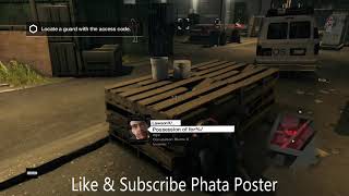 THE WARDS - Locate a guard with the access code Hack the ctOS server l watchdogs l phata poster