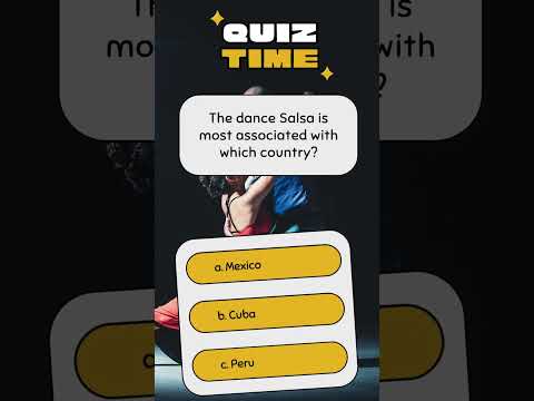 Traditional Dances Quiz Pt 1