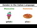 Italian Gender System and Nouns