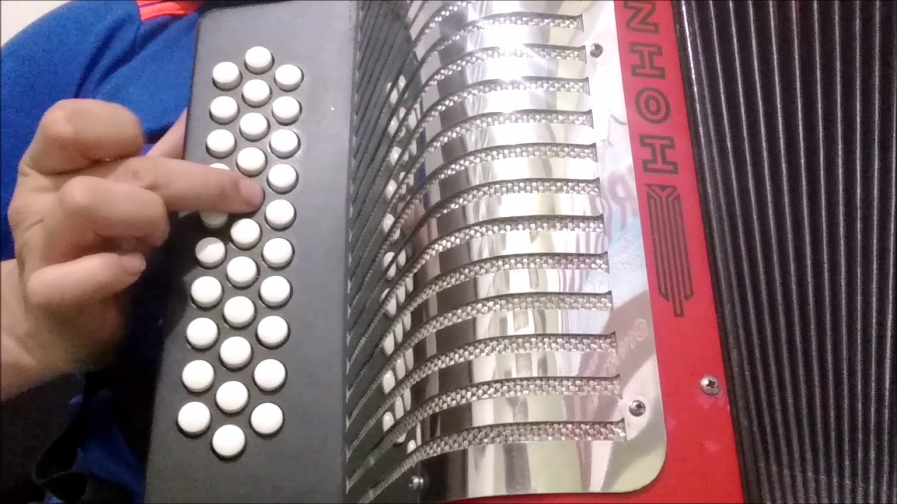 Hoja en blanco, tutorial (Los Diablitos) en acordeón BESAS (cinco