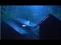 Relieve &amp; Goodbye Stress with Heavy Rain and Thunder on a Tin Roof at Night, White Noise Help Relax